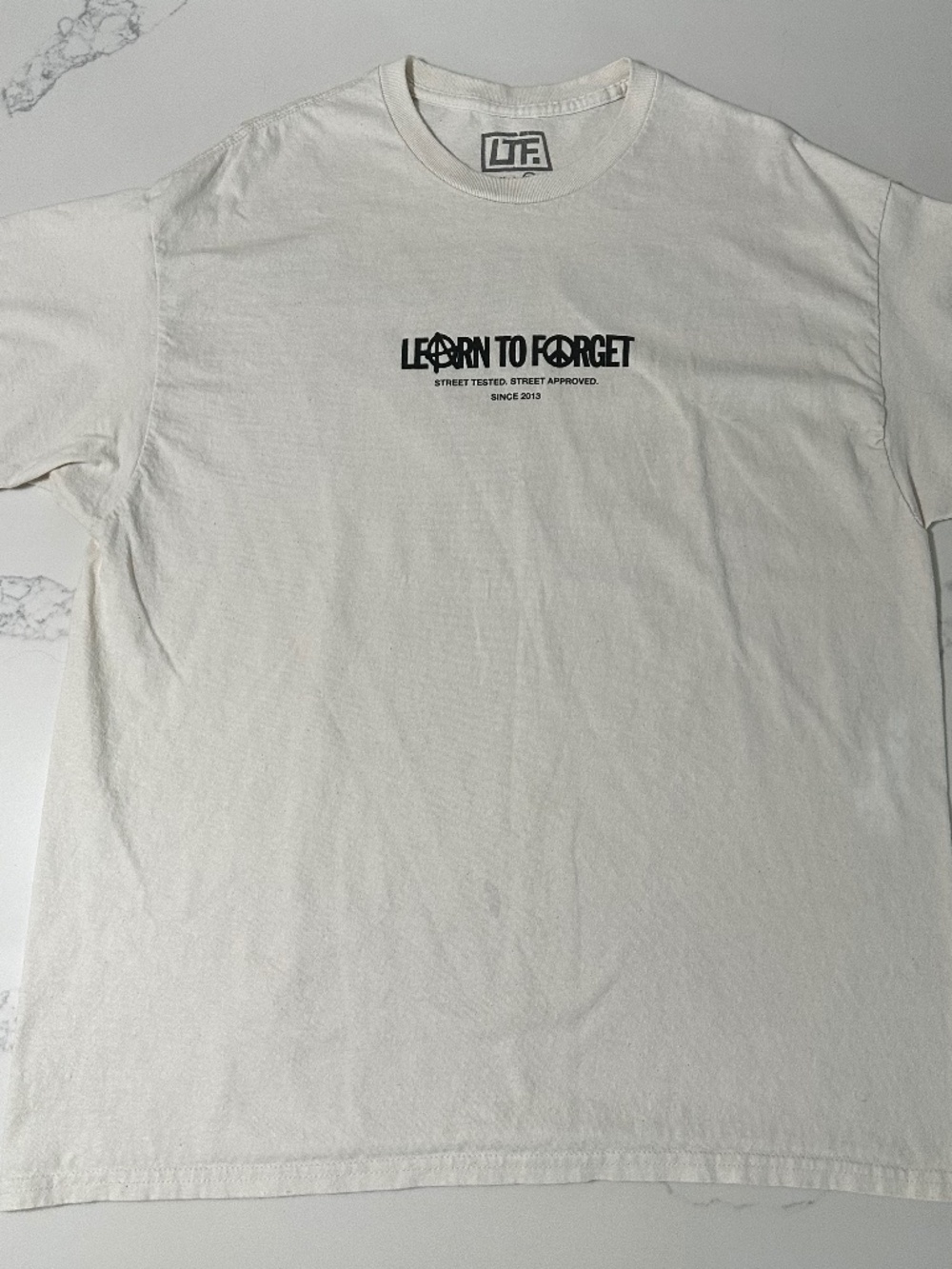 Learn to Forget T-Shirt – White – XL